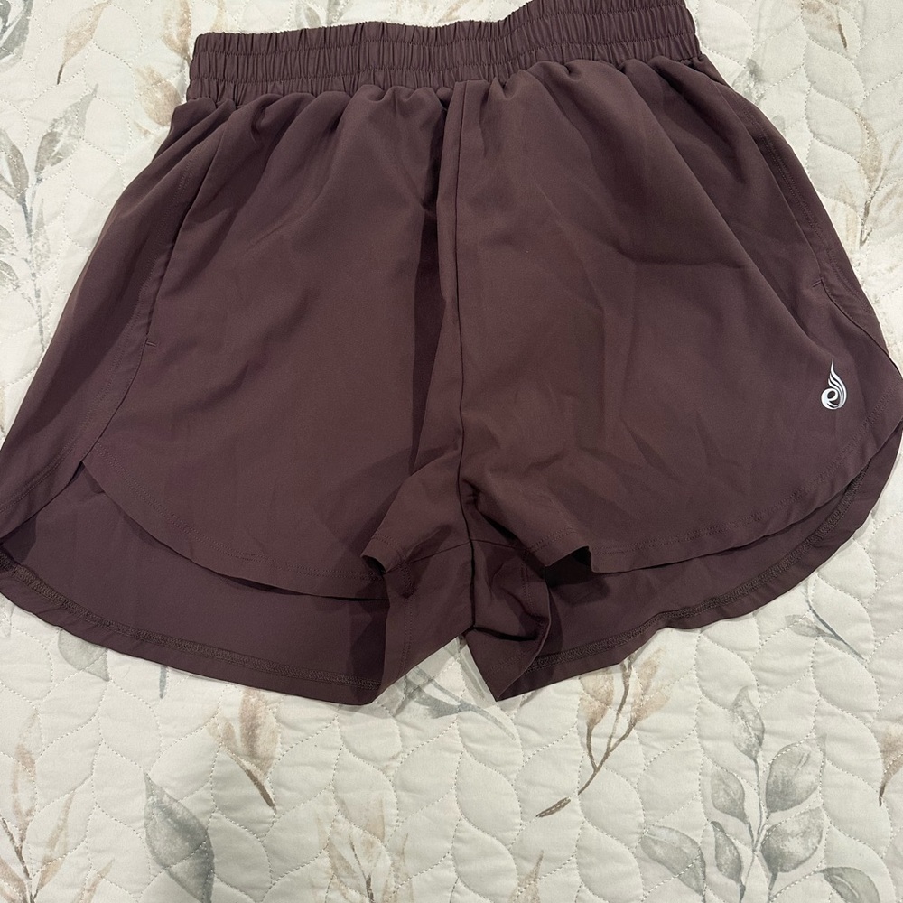 Women's Brown Athletic Shorts